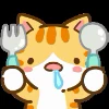 Эмодзи «Min Min Cat ()» для Telegram