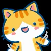 Эмодзи «Min Min Cat ()» для Telegram