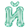 💎 Эмодзи «Стеклянные буквы» для Telegram