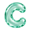 💎 Эмодзи «Стеклянные буквы» для Telegram