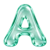 💎 Эмодзи «Стеклянные буквы» для Telegram