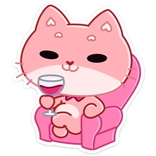 🍷 Стикер «Мео» для Telegram