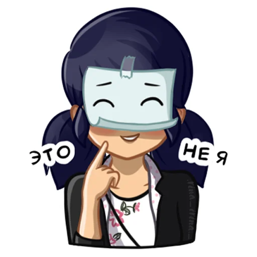 🤡 Стикер «miraculous(.rina_irina._)» для Telegram
