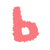 💗 Эмодзи «Розовые буквы с сердечками и без» для Telegram