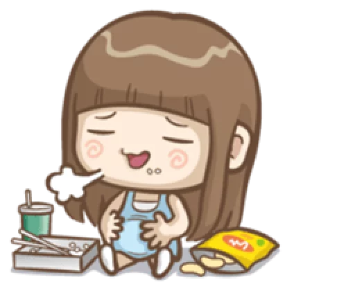 🍔 Стикер «Misa&;s daily life» для Telegram