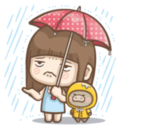 ☔ Стикер «Misa&;s daily life» для Telegram