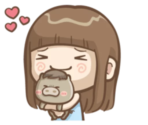 ❤ Стикер «Misa&;s daily life» для Telegram