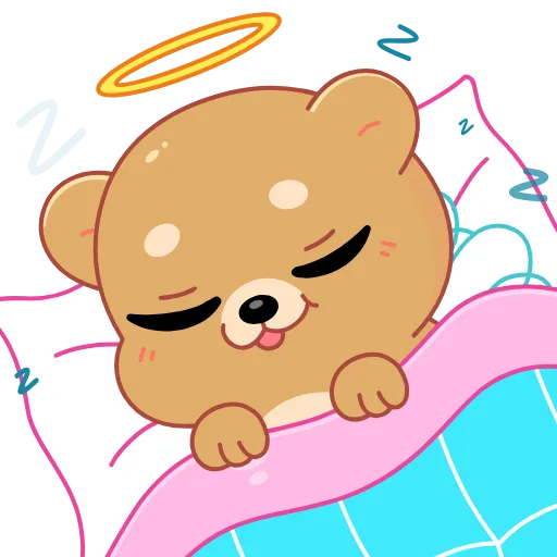😴 Эмодзи «😘 Анимированный набор эмоджи с Мишкой из Одноклассников (» для Telegram