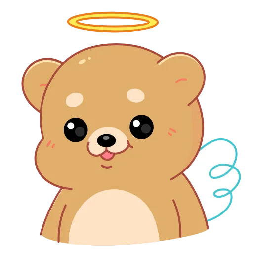 😌 Эмодзи «😘 Анимированный набор эмоджи с Мишкой из Одноклассников (» для Telegram