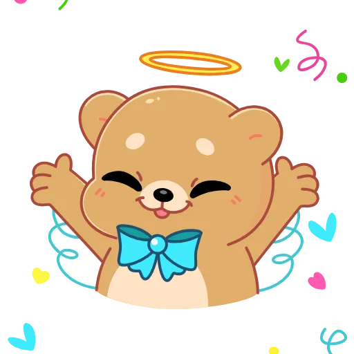 🥳 Эмодзи «😘 Анимированный набор эмоджи с Мишкой из Одноклассников (» для Telegram