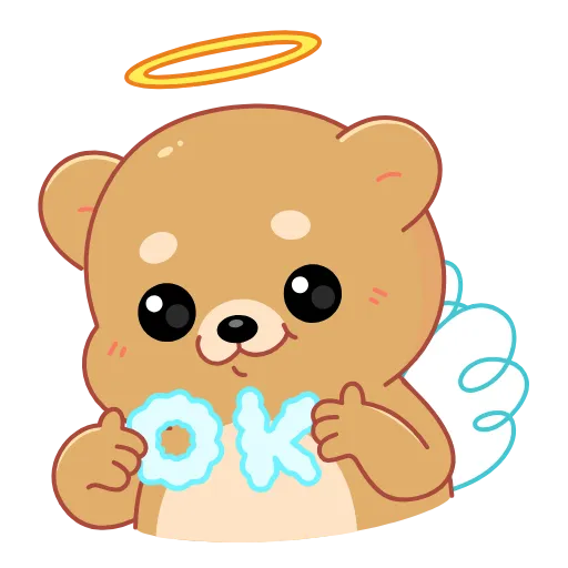 👌 Эмодзи «😘 Анимированный набор эмоджи с Мишкой из Одноклассников (» для Telegram