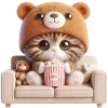 🍿 Эмодзи «Пушистые мишки» для Telegram