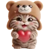 ❤️ Эмодзи «Пушистые мишки» для Telegram