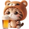 🍺 Эмодзи «Пушистые мишки» для Telegram