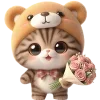 💐 Эмодзи «Пушистые мишки» для Telegram