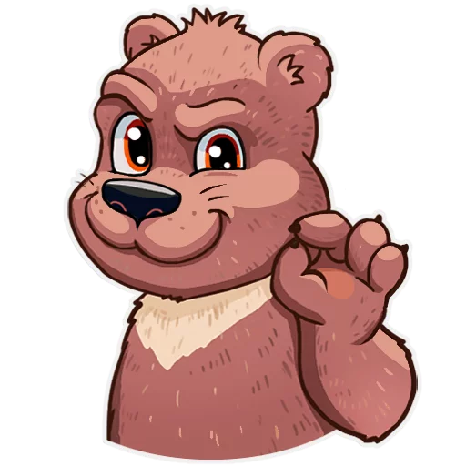 👌 Стикер «Mishka» для Telegram