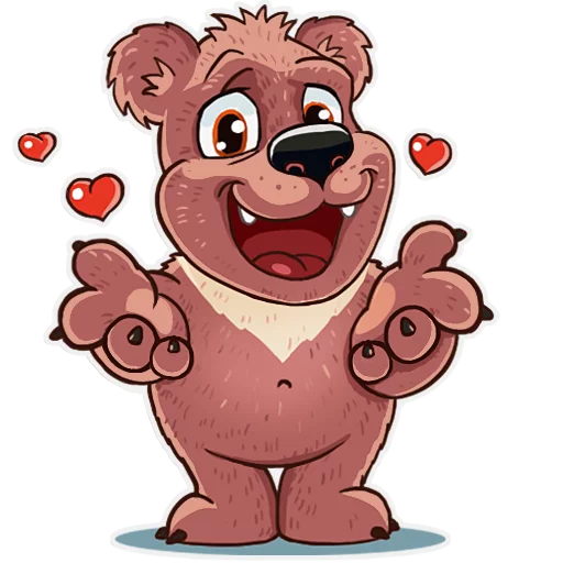 😍 Стикер «Mishka» для Telegram
