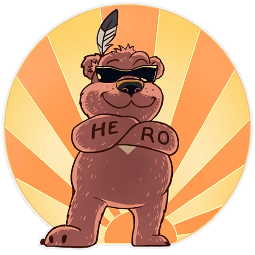 😎 Стикер «Mishka» для Telegram