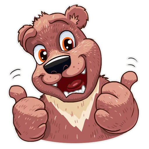 👍 Стикер «Mishka» для Telegram