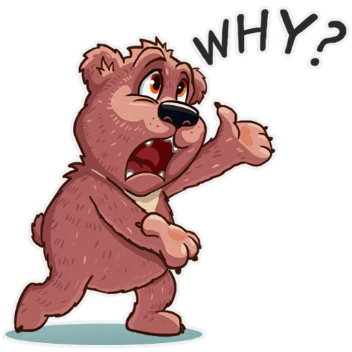 😧 Стикер «Mishka» для Telegram