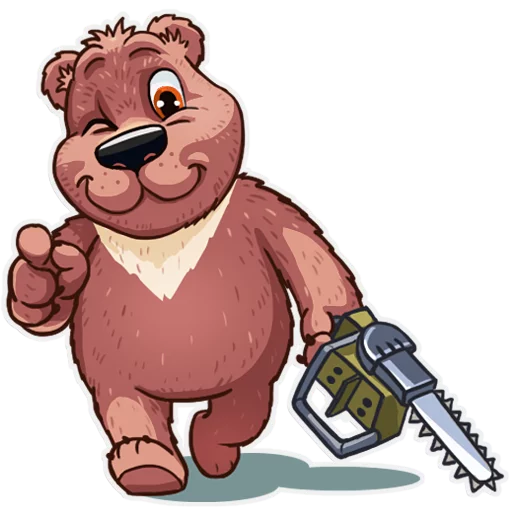 😐 Стикер «Mishka» для Telegram