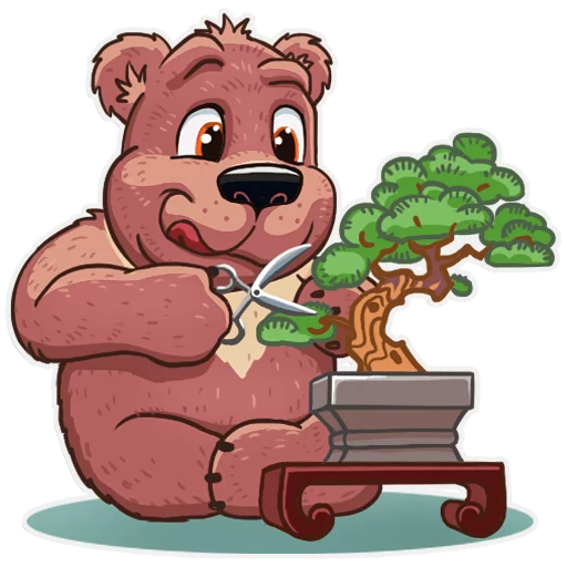 😇 Стикер «Mishka» для Telegram