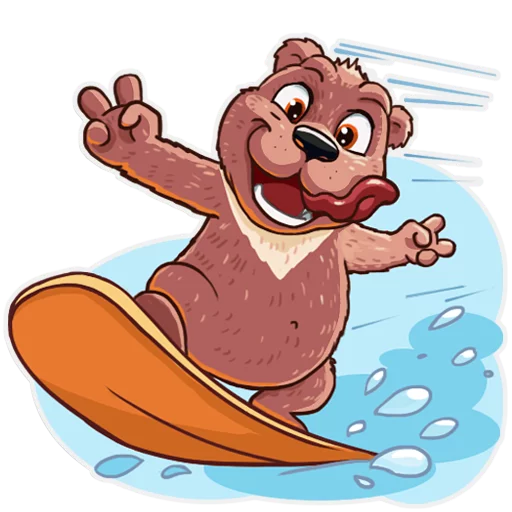 ✌ Стикер «Mishka» для Telegram