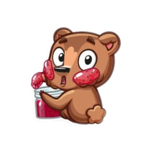 Стикерпак Мишки для Telegram — скачать