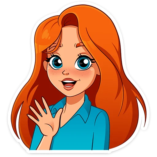 😥 Стикер «Мисс Бомбори» для Telegram