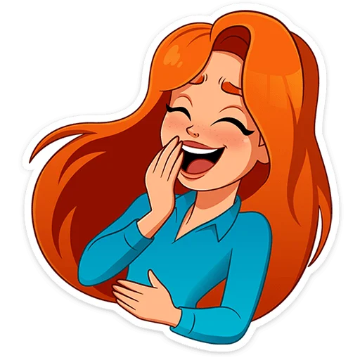 😆 Стикер «Мисс Бомбори» для Telegram