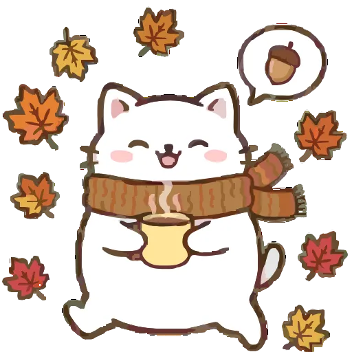 🍂 Эмодзи «Cute Kitty» для Telegram