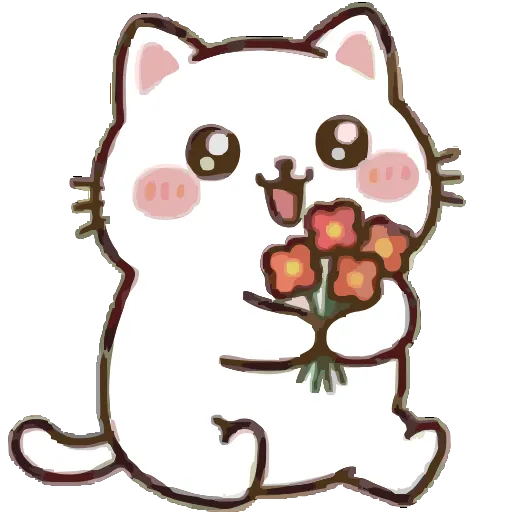 🌹 Эмодзи «Cute Kitty» для Telegram