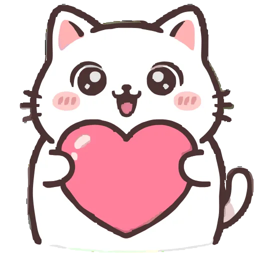 👩‍❤️‍👨 Эмодзи «Cute Kitty» для Telegram