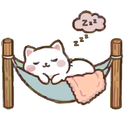 😴 Эмодзи «Cute Kitty» для Telegram