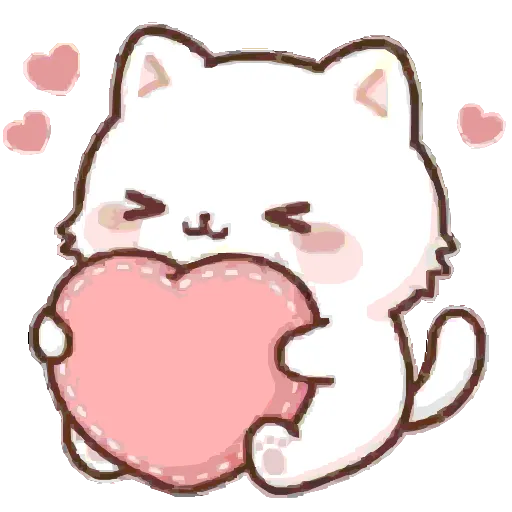 ❤️ Эмодзи «Cute Kitty» для Telegram