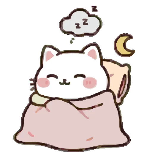 🌙 Эмодзи «Cute Kitty» для Telegram