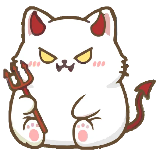 👿 Эмодзи «Cute Kitty» для Telegram