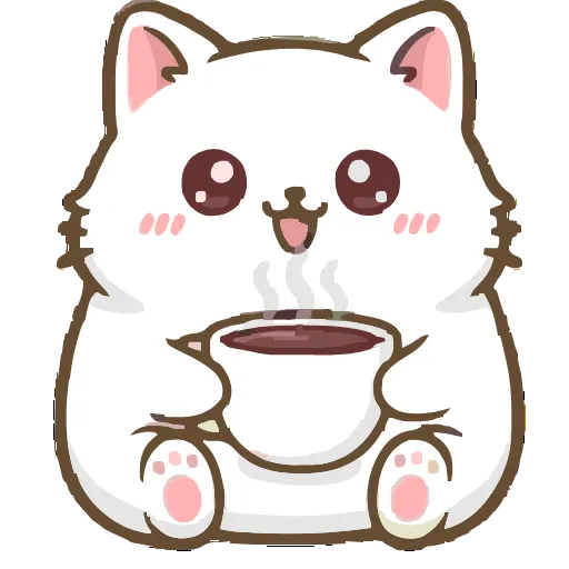 ☕️ Эмодзи «Cute Kitty» для Telegram