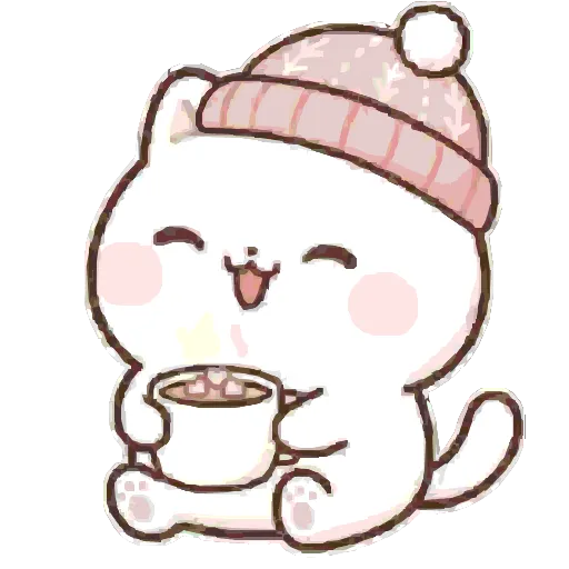 ☕️ Эмодзи «Cute Kitty» для Telegram