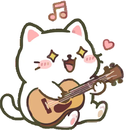 🎸 Эмодзи «Cute Kitty» для Telegram