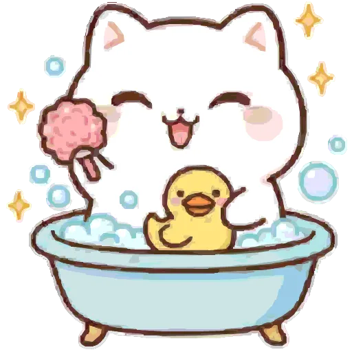 🛀 Эмодзи «Cute Kitty» для Telegram