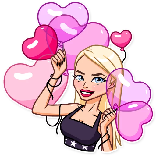 ❤️ Стикер «Miss Alena» для Telegram