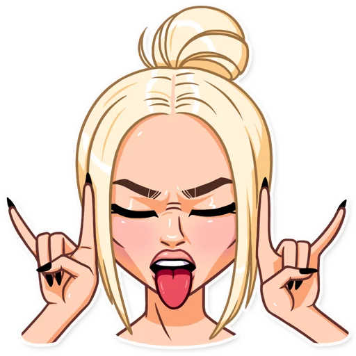 🤘 Стикер «Miss Alena» для Telegram
