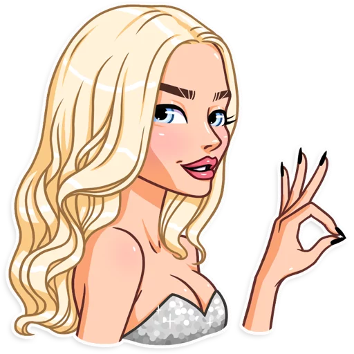 👌 Стикер «Miss Alena» для Telegram