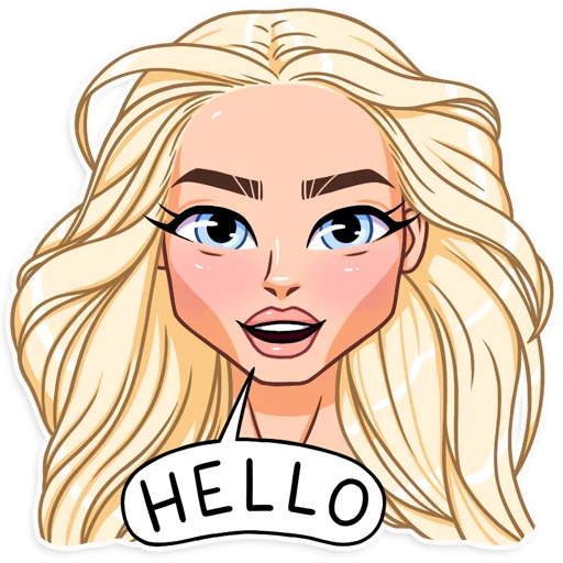 👋 Стикер «Miss Alena» для Telegram