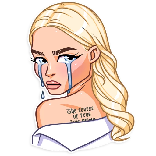 😭 Стикер «Miss Alena» для Telegram