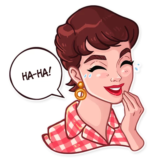 Стикерпак Miss Hepburn для Telegram — скачать
