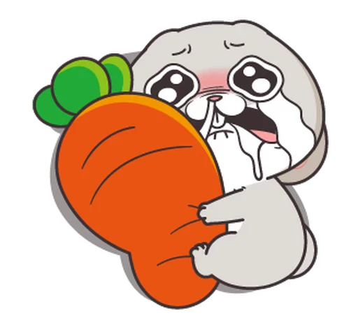 😭 Стикер «Miss Rabbit» для Telegram