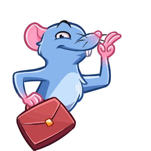 ✌️ Эмодзи «Мистер Крыс» для Telegram
