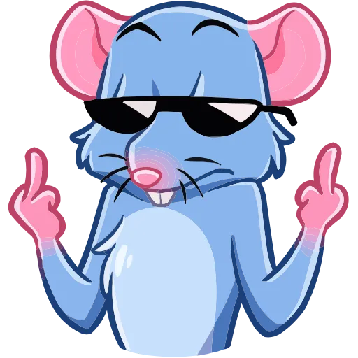 🖕 Эмодзи «Мистер Крыс» для Telegram